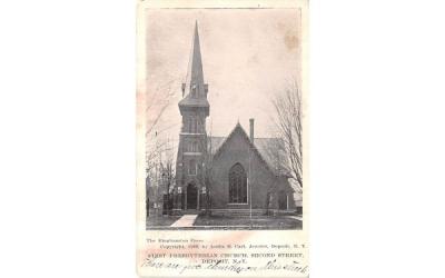 First Presbyterian Church Deposit, New York Postcard
