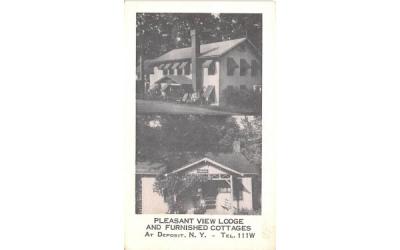 Pleasant View Lodge & Furnished Cottages Deposit, New York Postcard