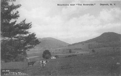 Mountains near Riverside Deposit, New York Postcard