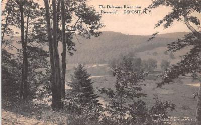 Delaware River Deposit, New York Postcard