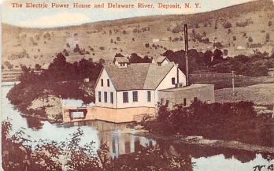 Electric Power House Deposit, New York Postcard