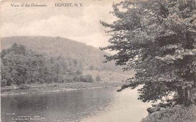 View of the Delaware Deposit, New York Postcard