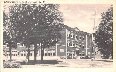 Elementary School Deposit, New York Postcard