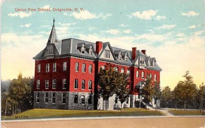 Union Free School Dolgeville, New York Postcard