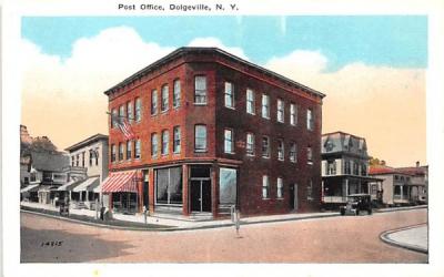 Post Office Dolgeville, New York Postcard