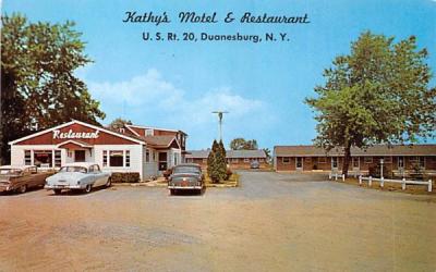 Kathy's Motel & Restaurant Duanesburg, New York Postcard