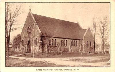 Grace Memorial Church Dundee, New York Postcard