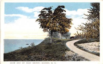 Drive East of Point Gratiot Dunkirk, New York Postcard