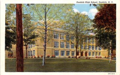 Dunkirk High School New York Postcard