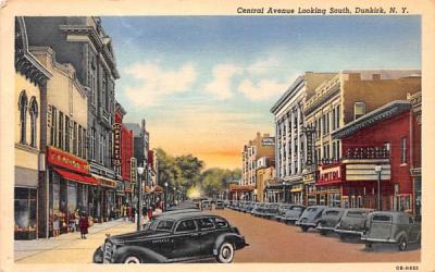 Central Avenue Dunkirk, New York Postcard