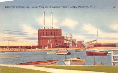 Electric Generating Plant Dunkirk, New York Postcard