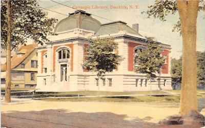 Carnegie Library Dunkirk, New York Postcard