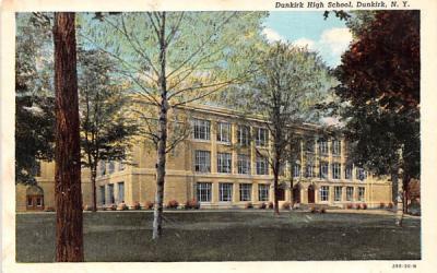 Dunkirk High School New York Postcard