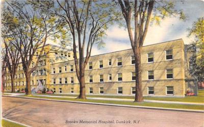 Brooks Memorial Hospital Dunkirk, New York Postcard