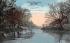 Delaware River showing Upper Bridge Delhi, New York Postcard