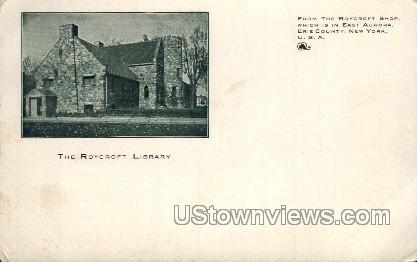Roycroft Library - East Aurora, New York NY Postcard