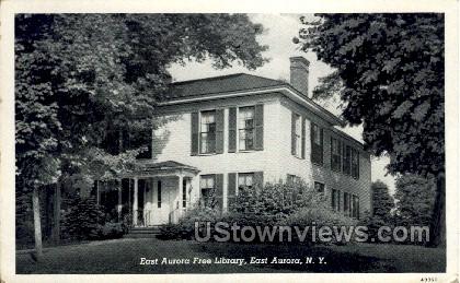 Free Library - East Aurora, New York NY Postcard