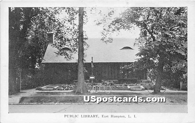 Public Library - East Hampton, New York NY Postcard