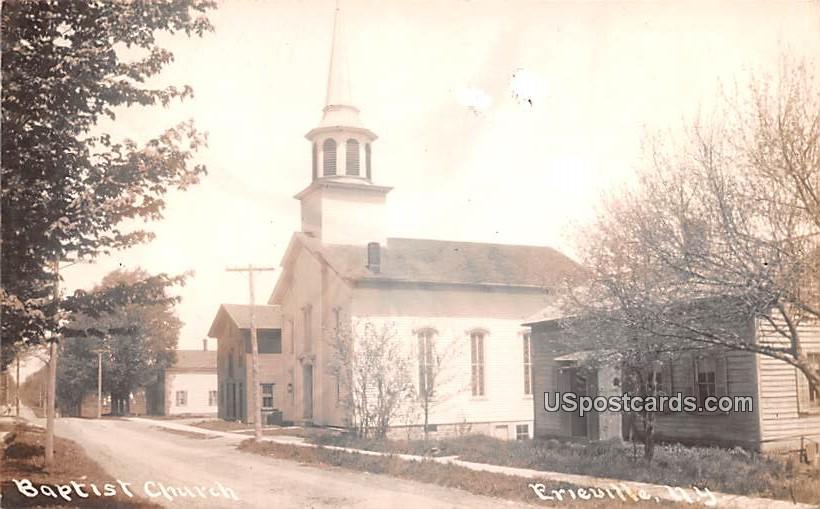 Baptist Church - Erieville, New York NY Postcard