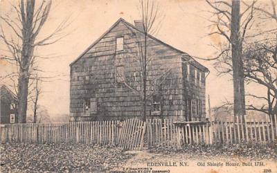 Old Shingle House Built 1734 Edenville, New York Postcard