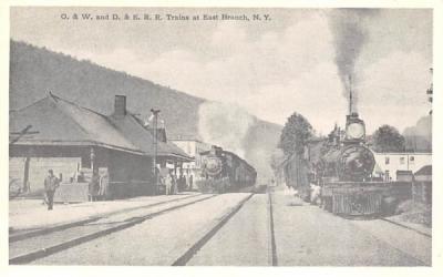 Reproduction O&W East Branch, New York Postcard