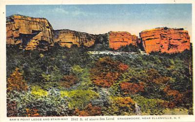 Sam's Point ledge Cragsmorre Ellenville, New York Postcard