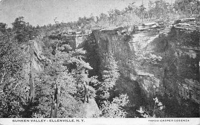 Sunken Valley Ellenville, New York Postcard
