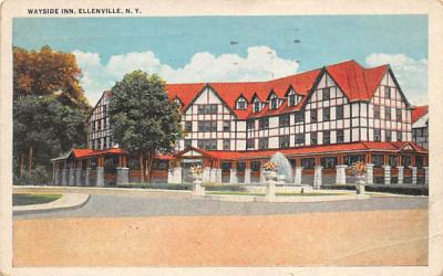 Wayside Inn  Ellenville, New York Postcard