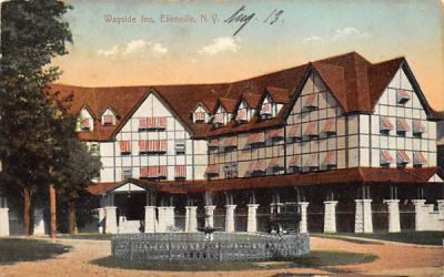 Wayside Inn Ellenville, New York Postcard