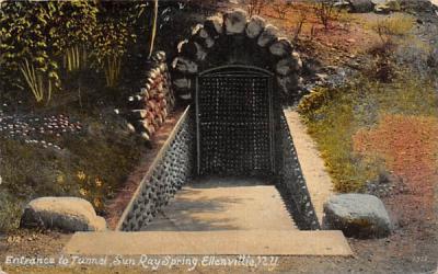 Tunnel Sun Ray Spring Ellenville, New York Postcard
