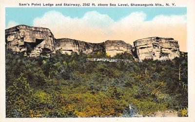 Sam's Point ledge Shawangunk MTS Ellenville, New York Postcard