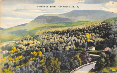 Greetings From  Ellenville, New York Postcard