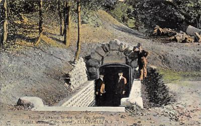Tunnel Entrance Sun Ray Spring Ellenville, New York Postcard