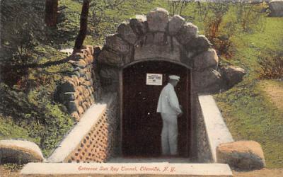 Entrance Sun Ray Tunnel Ellenville, New York Postcard