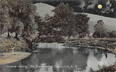 Sandberg Scene Ellenville, New York Postcard