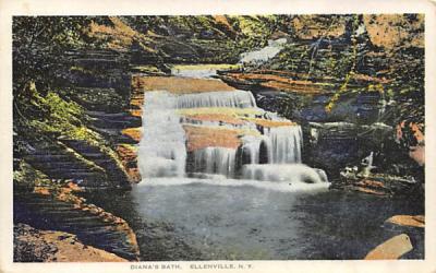 Diana's Bath Ellenville, New York Postcard