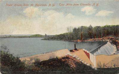Power House Dam at Napanoch Ellenville, New York Postcard