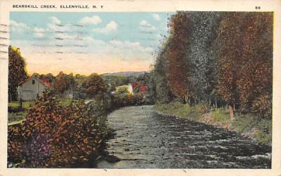 Bearskill Creek Ellenville, New York Postcard