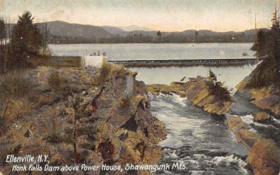 Honk Falls Dam Shawangunk Mts Ellenville, New York Postcard