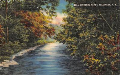 Sandburg Rapids Ellenville, New York Postcard