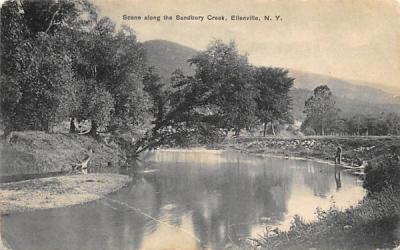 Sandbury Creek Ellenville, New York Postcard