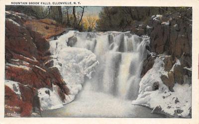 Mountain Brook Falls Shawangunk Mts Ellenville, New York Postcard