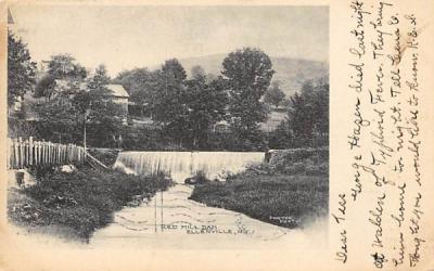 Red Mill Dam Ellenville, New York Postcard