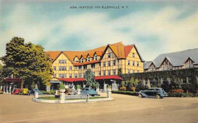 Wayside Inn Ellenville, New York Postcard