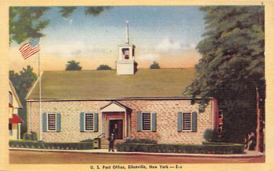 US Post Office Ellenville, New York Postcard