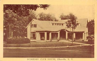 Scorecby Club House Ellenville, New York Postcard