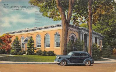 Hunt Memorial Public Library Ellenville, New York Postcard