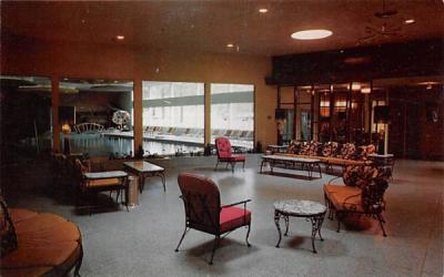 The Nevele Lobby and Pool Ellenville, New York Postcard
