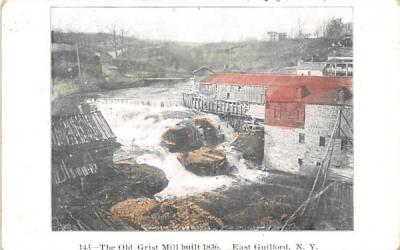 Old Grist Mill East Guilford, New York Postcard