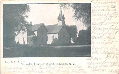 Methodist Episcopal Church Edwards, New York Postcard